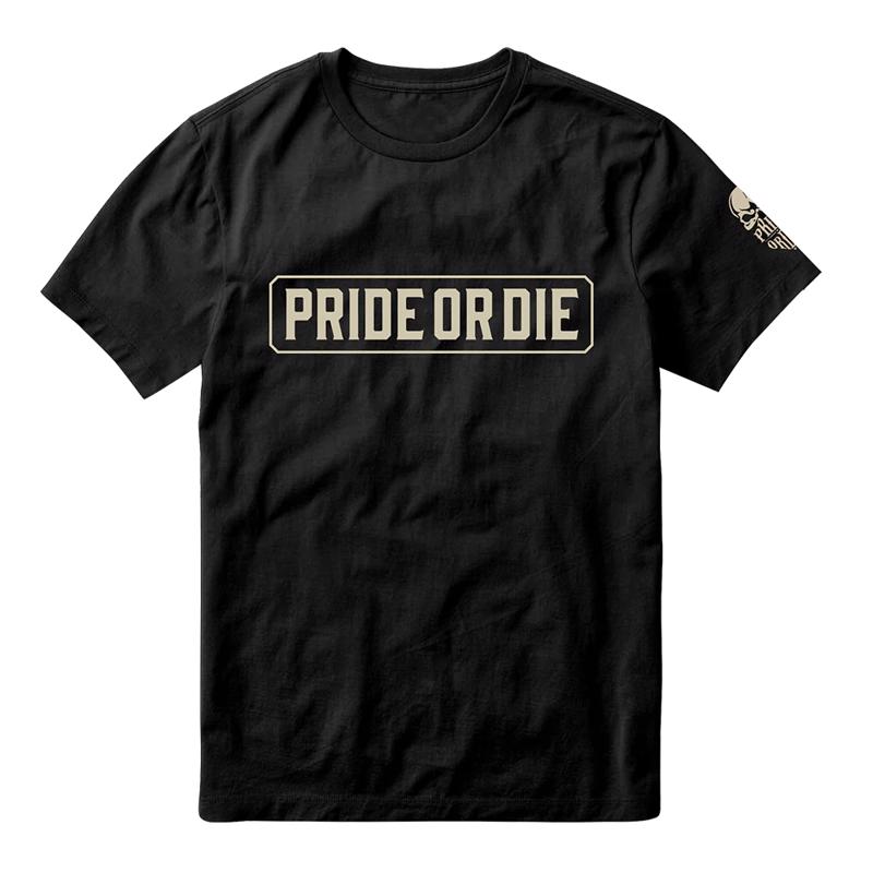 PRiDEorDiE wolfpack v2 T-Shirt -black